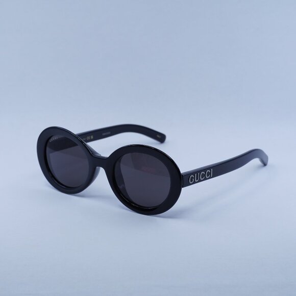 🕶️ New Gucci GG1722SA 001 Sunglasses - Shiny Black Frame, Grey Lenses
